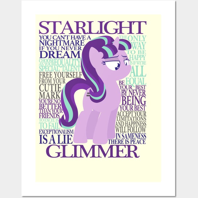 The Many Words of Starlight Glimmer Wall Art by ColeDonnerstag